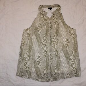 Green Patterned Women's Top